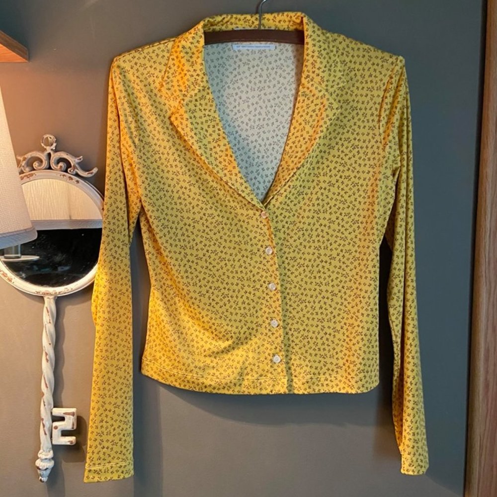 Urban Outfitters Silky long Sleeve Button Down